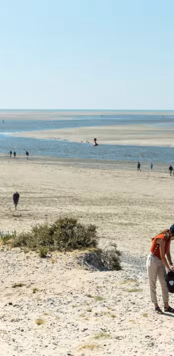 Die Dünenroute Route Blanche zwischen Le Hourdel und Cayeux-sur-Mer