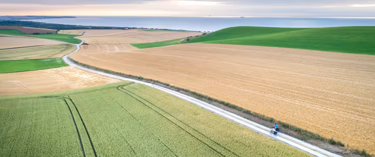 Blick auf die Bucht von Wissant
