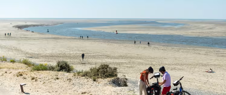 Die Dünenroute Route Blanche zwischen Le Hourdel und Cayeux-sur-Mer